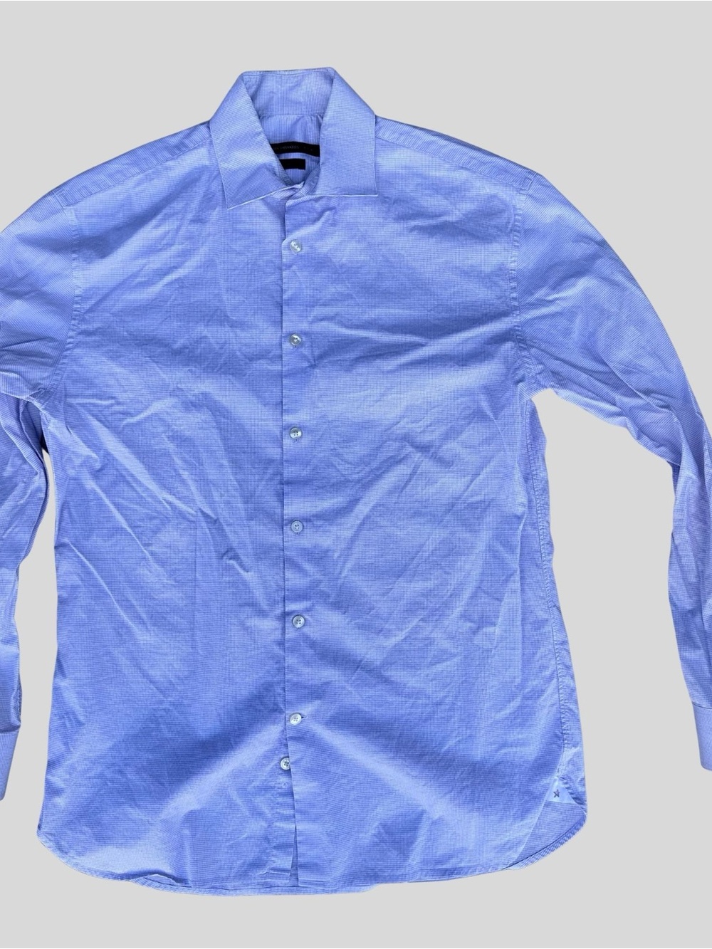 John Varvatos Classic Light Blue Dress Shirt - Point Collar